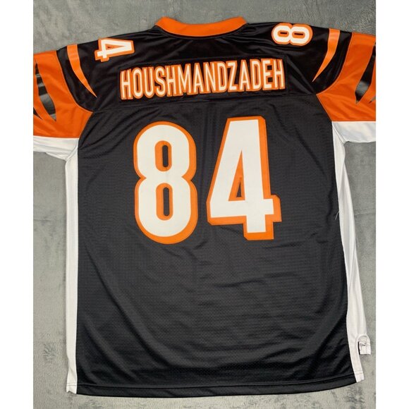 VTG Reebok NFL Cincinnati Bengals TJ Houshmandzadeh Jersey Mens XXL Orange Black - Picture 4 of 10